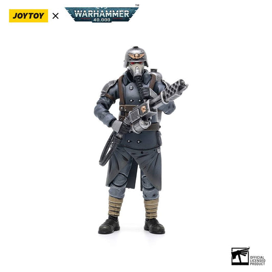 Warhammer 40k Figura 1/18 Death Korps of Krieg Veteran Squad Guardsman with Flamer 10 cm