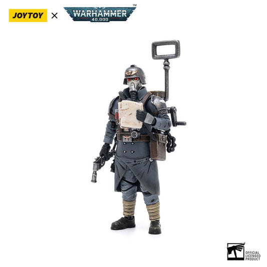 Warhammer 40k Figura 1/18 Death Korps of Krieg Veteran Squad Guardsman Communications Specialist 10 cm