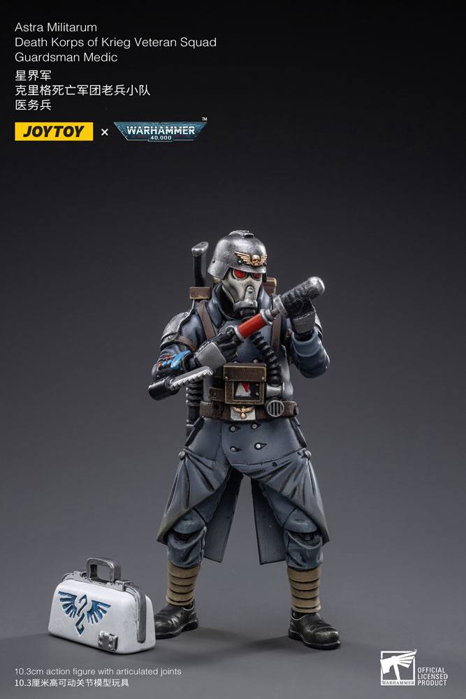 Warhammer 40k Figura 1/18 Death Korps of Krieg Veteran Squad Guardsman Medic 10 cm