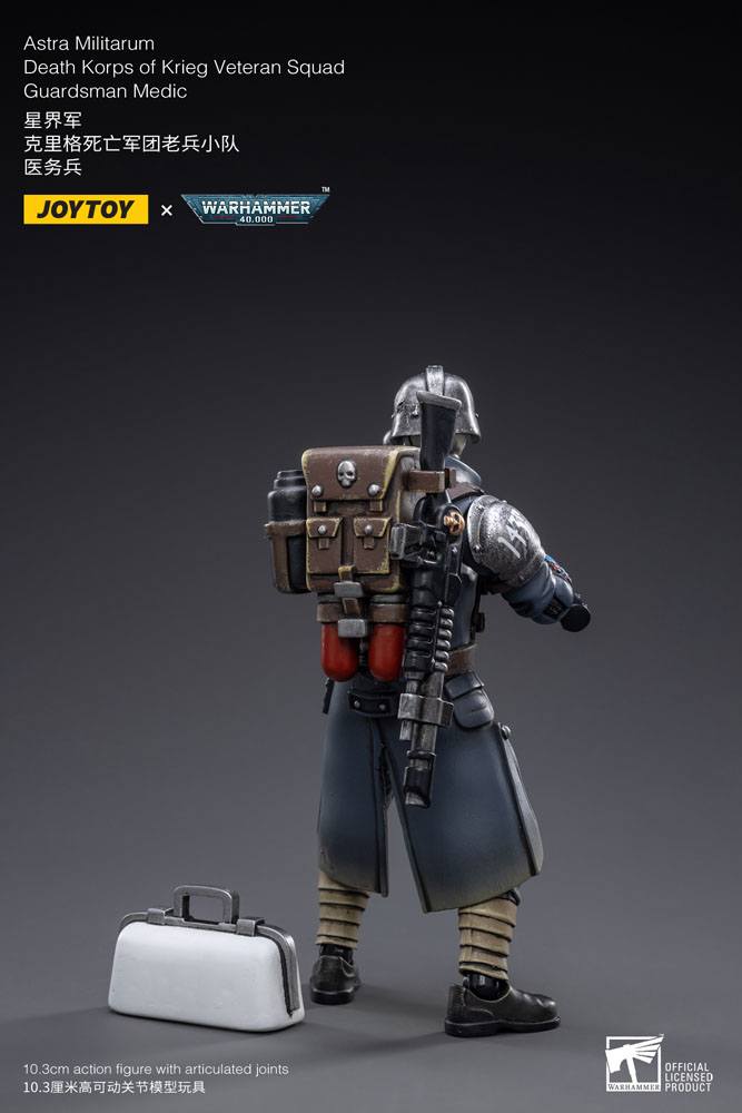 Warhammer 40k Figura 1/18 Death Korps of Krieg Veteran Squad Guardsman Medic 10 cm