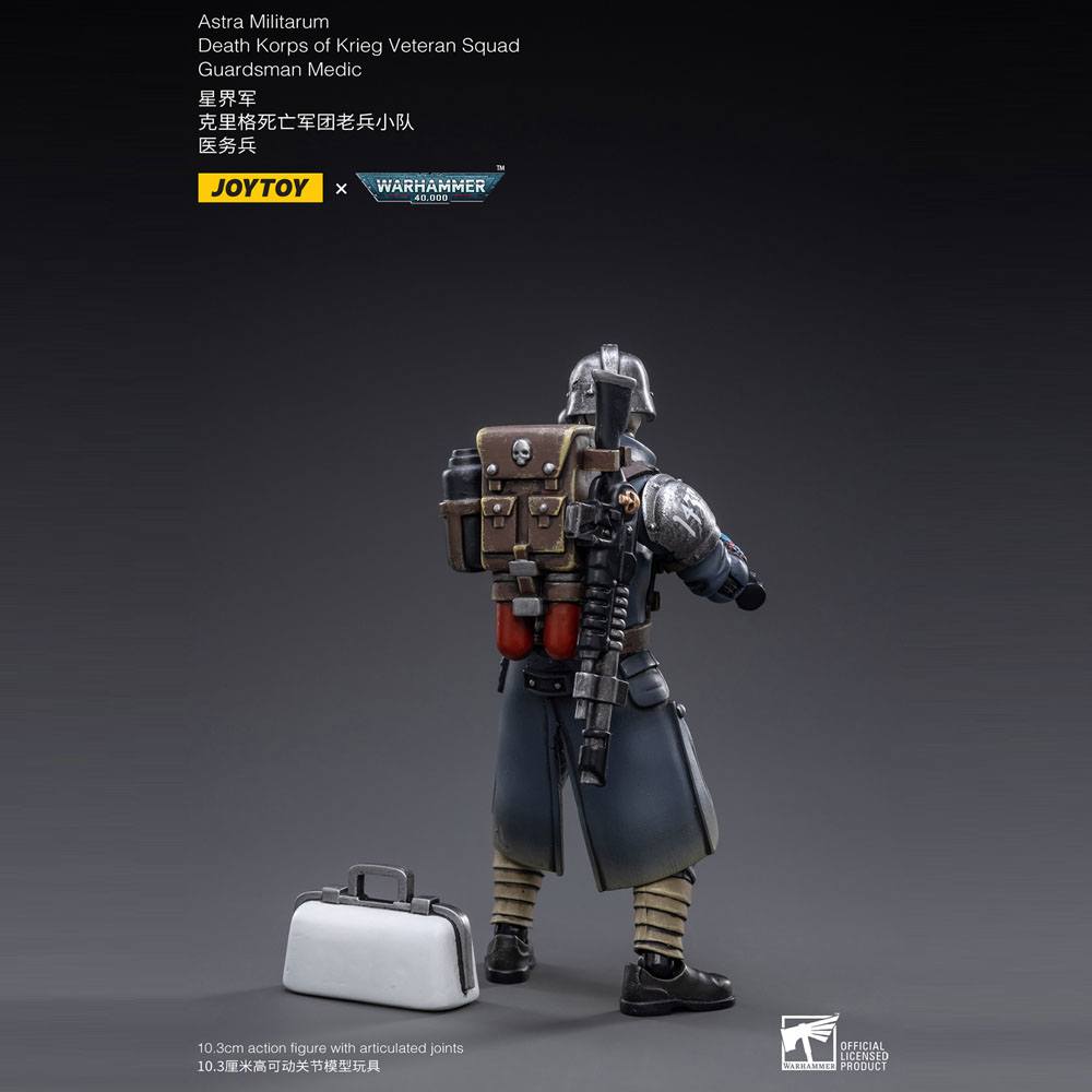 Warhammer 40k Figura 1/18 Death Korps of Krieg Veteran Squad Guardsman Medic 10 cm