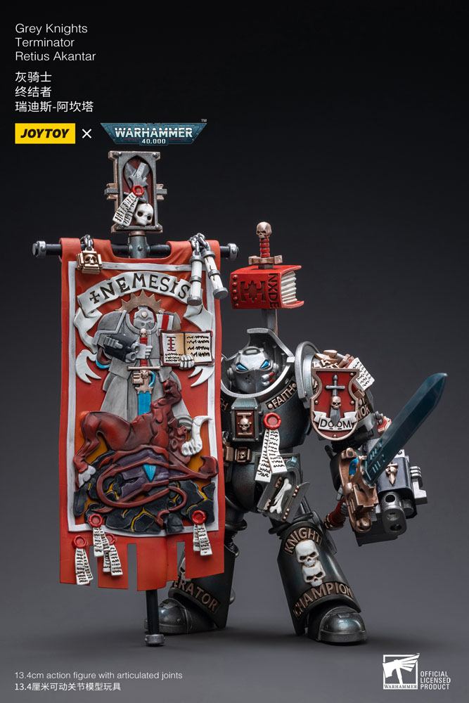 Warhammer 40k Figura 1/18 Grey Knights Terminator Retius Akantar 13 cm