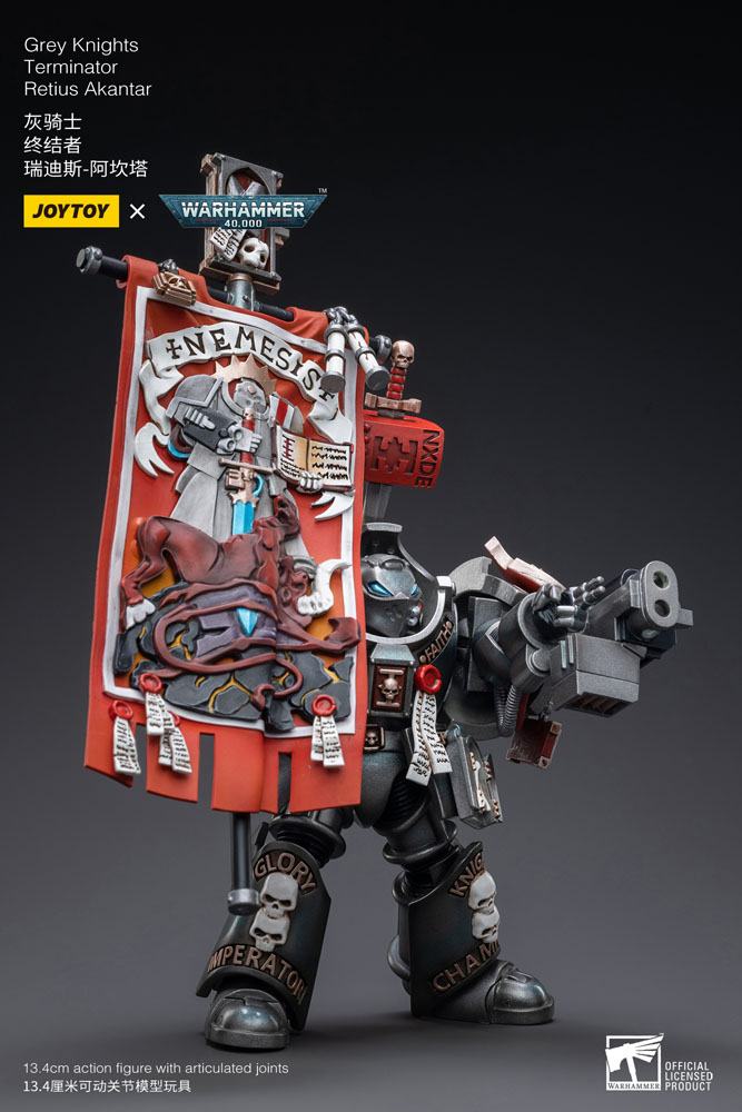 Warhammer 40k Figura 1/18 Grey Knights Terminator Retius Akantar 13 cm