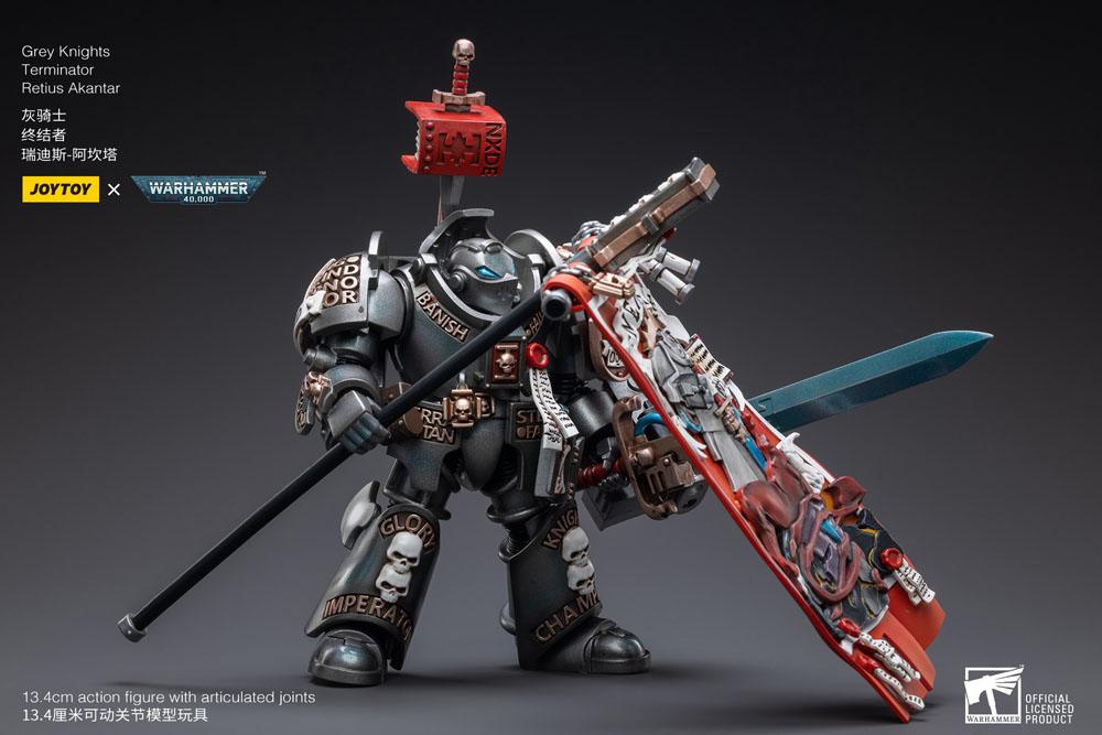 Warhammer 40k Figura 1/18 Grey Knights Terminator Retius Akantar 13 cm