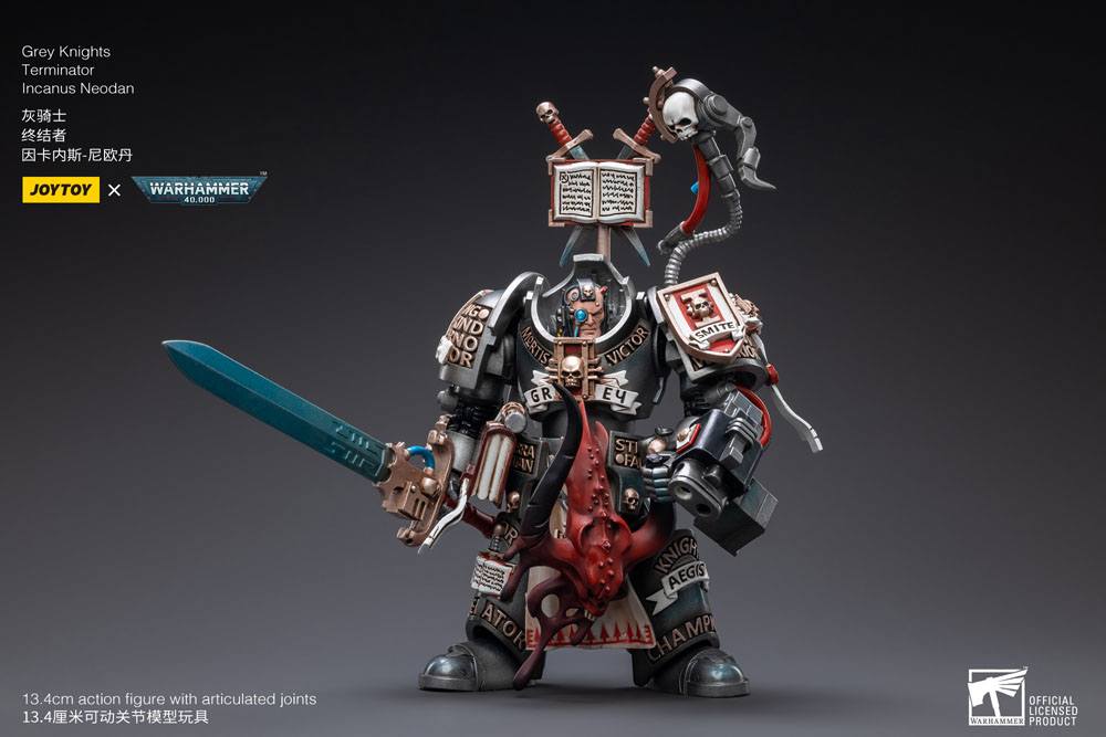 Warhammer 40k Figura 1/18 Grey Knights Terminator Incanus Neodan 13 cm