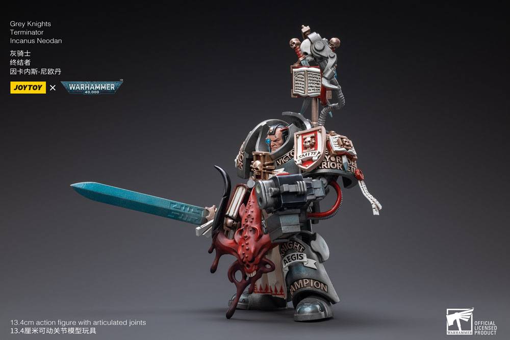Warhammer 40k Figura 1/18 Grey Knights Terminator Incanus Neodan 13 cm