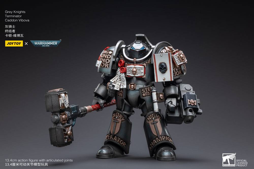 Warhammer 40k Figura 1/18 Grey Knights Terminator Caddon Vibova 13 cm