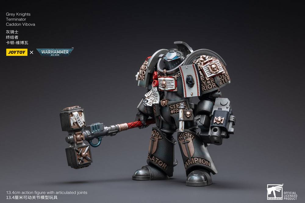 Warhammer 40k Figura 1/18 Grey Knights Terminator Caddon Vibova 13 cm