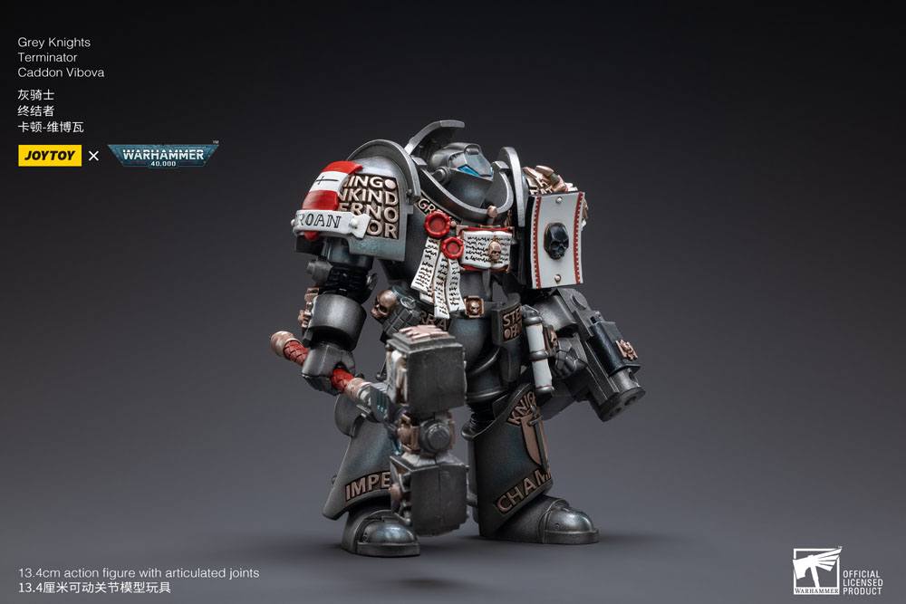 Warhammer 40k Figura 1/18 Grey Knights Terminator Caddon Vibova 13 cm