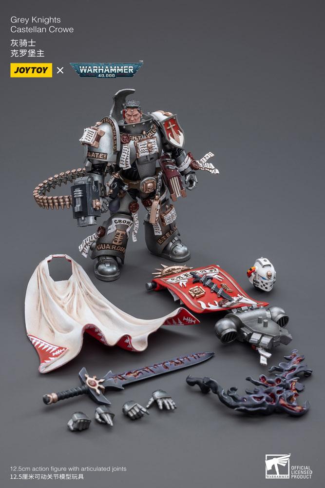 Warhammer 40k Figura 1/18 Grey Knights Castellan Crowe 12 cm