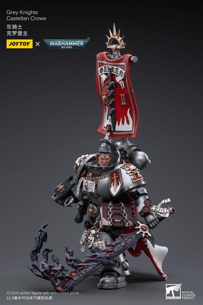 Warhammer 40k Figura 1/18 Grey Knights Castellan Crowe 12 cm