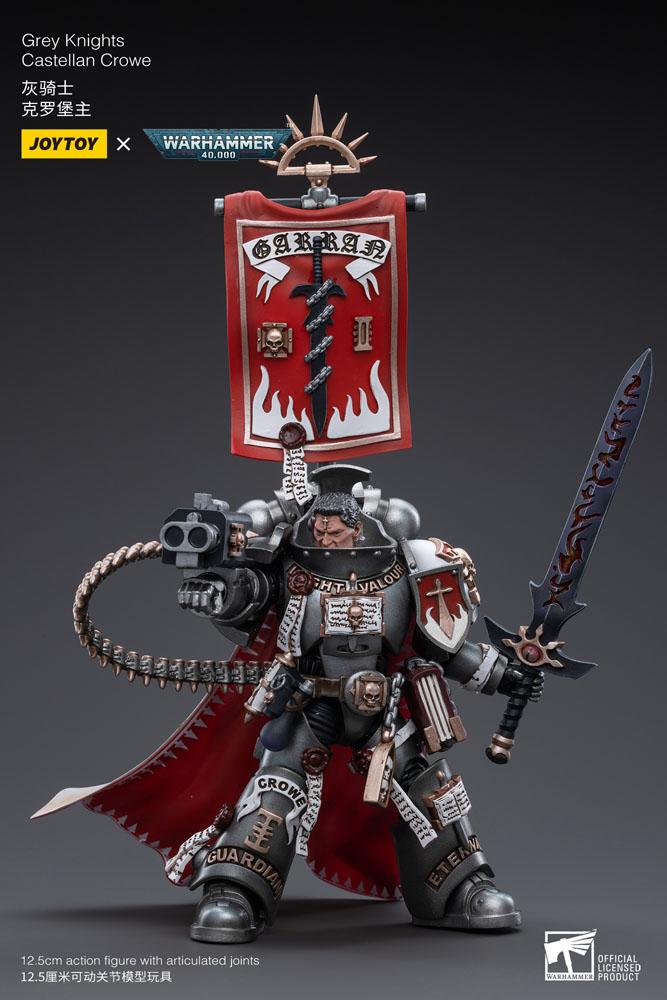 Warhammer 40k Figura 1/18 Grey Knights Castellan Crowe 12 cm