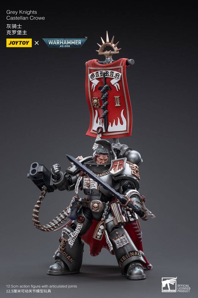 Warhammer 40k Figura 1/18 Grey Knights Castellan Crowe 12 cm