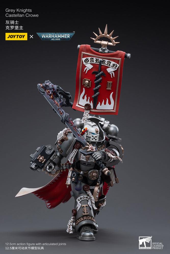 Warhammer 40k Figura 1/18 Grey Knights Castellan Crowe 12 cm
