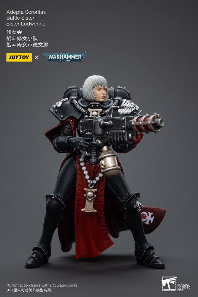 Warhammer 40k Figura 1/18 Adepta Sororitas Battle Sister Sister Ludwenna 10 cm