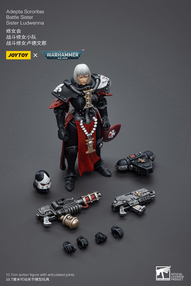 Warhammer 40k Figura 1/18 Adepta Sororitas Battle Sister Sister Ludwenna 10 cm