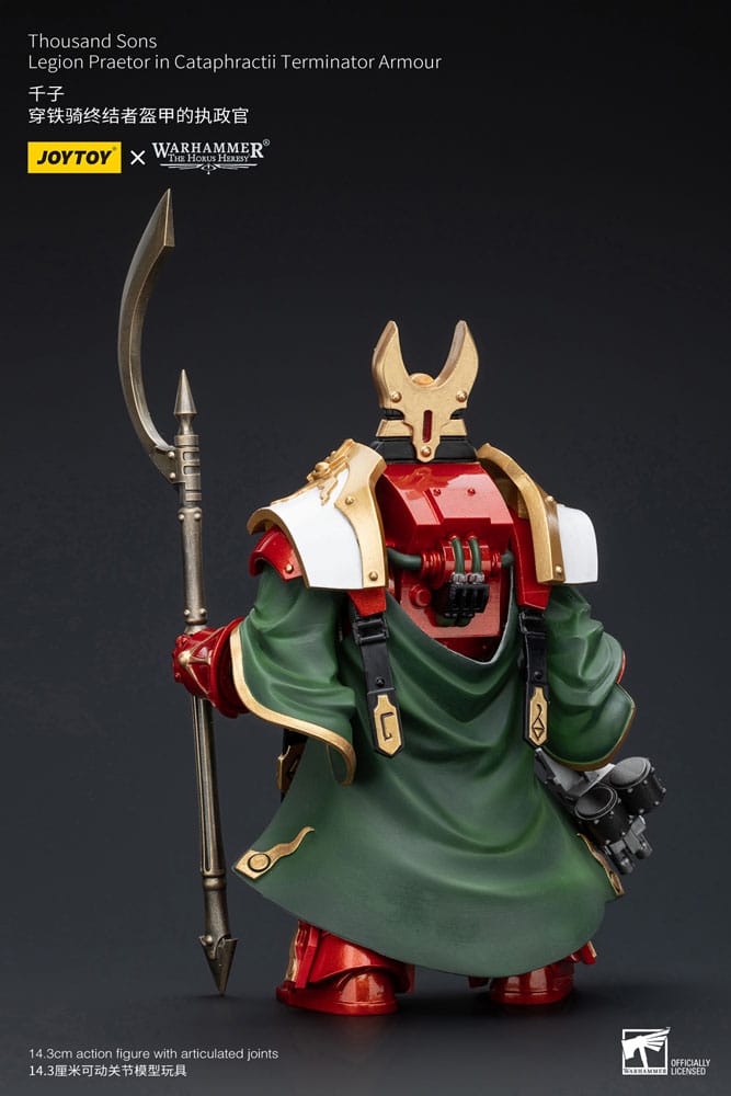 Warhammer The Horus Heresy Figura 1/18 Thousand sons Legion Praetor in Cataphractii Terminator Armour 12 cm