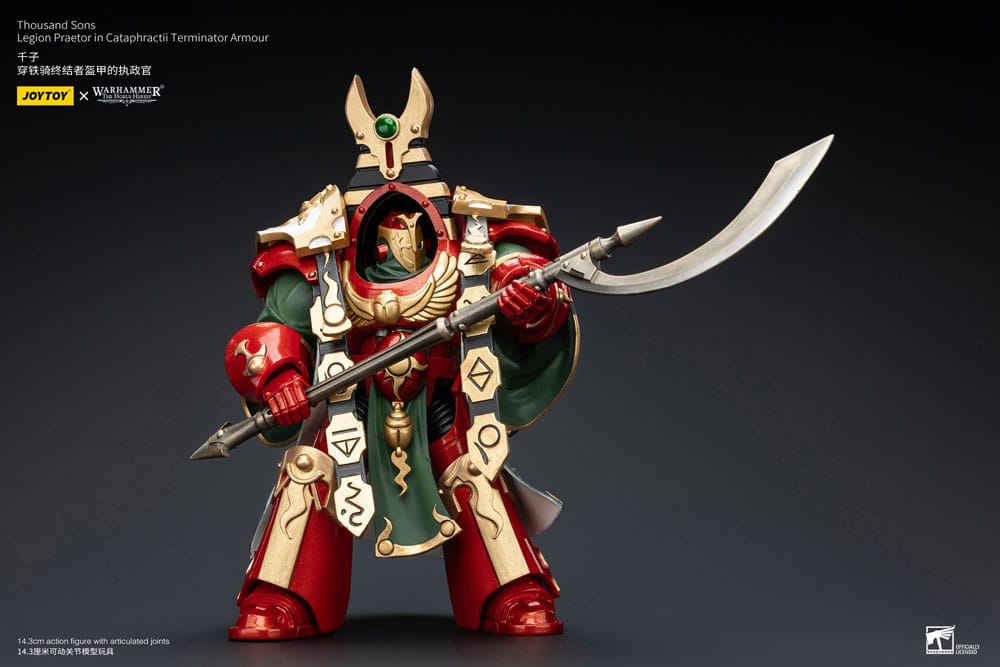 Warhammer The Horus Heresy Figura 1/18 Thousand sons Legion Praetor in Cataphractii Terminator Armour 12 cm