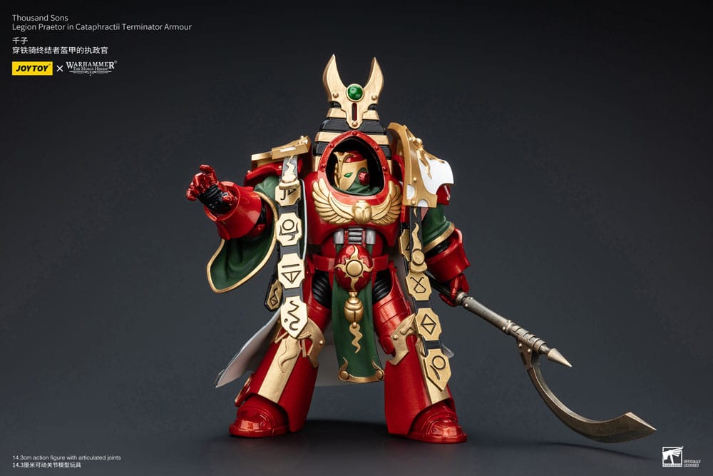 Warhammer The Horus Heresy Figura 1/18 Thousand sons Legion Praetor in Cataphractii Terminator Armour 12 cm