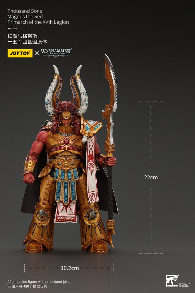 Warhammer The Horus Heresy Figura 1/18 Thousand sons Magnus the Red Primarch of the XVth Legion 22 cm