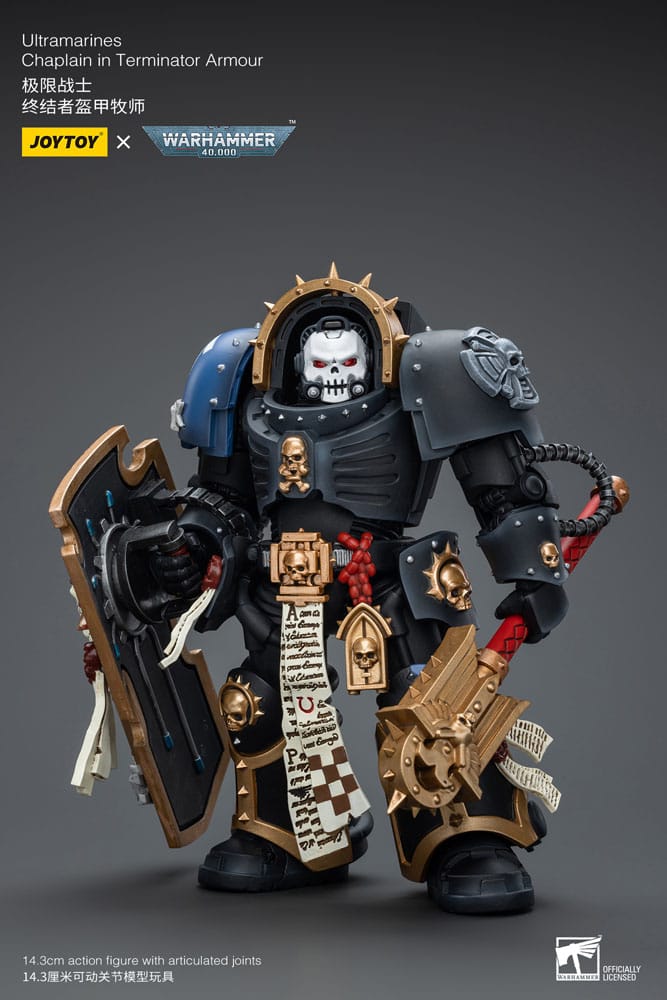 Warhammer 40k Figura 1/18 Ultramarines Chaplain in Terminator Armour 12 cm
