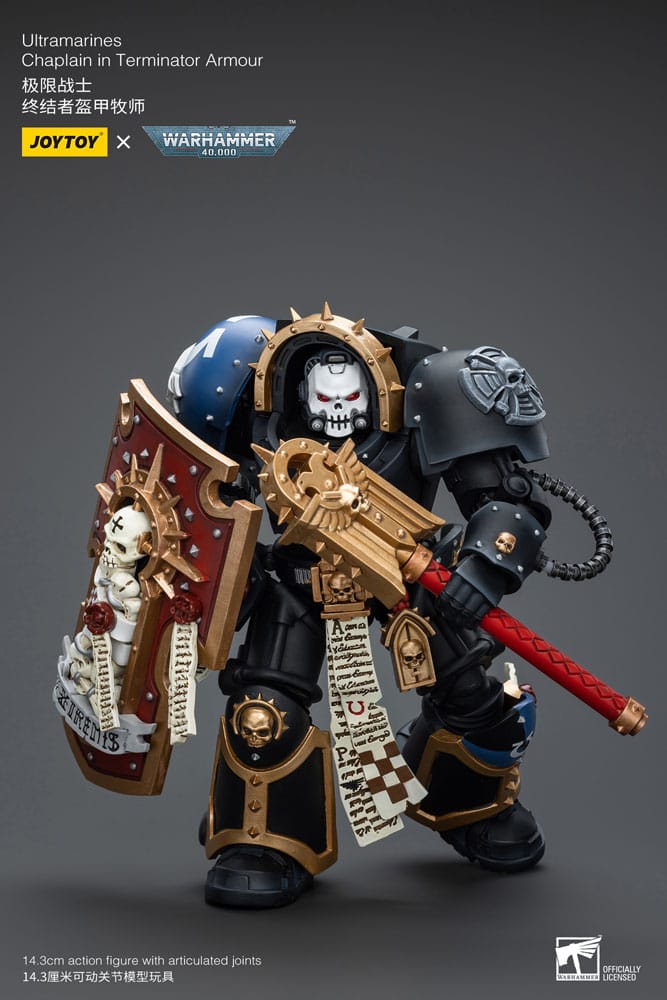 Warhammer 40k Figura 1/18 Ultramarines Chaplain in Terminator Armour 12 cm