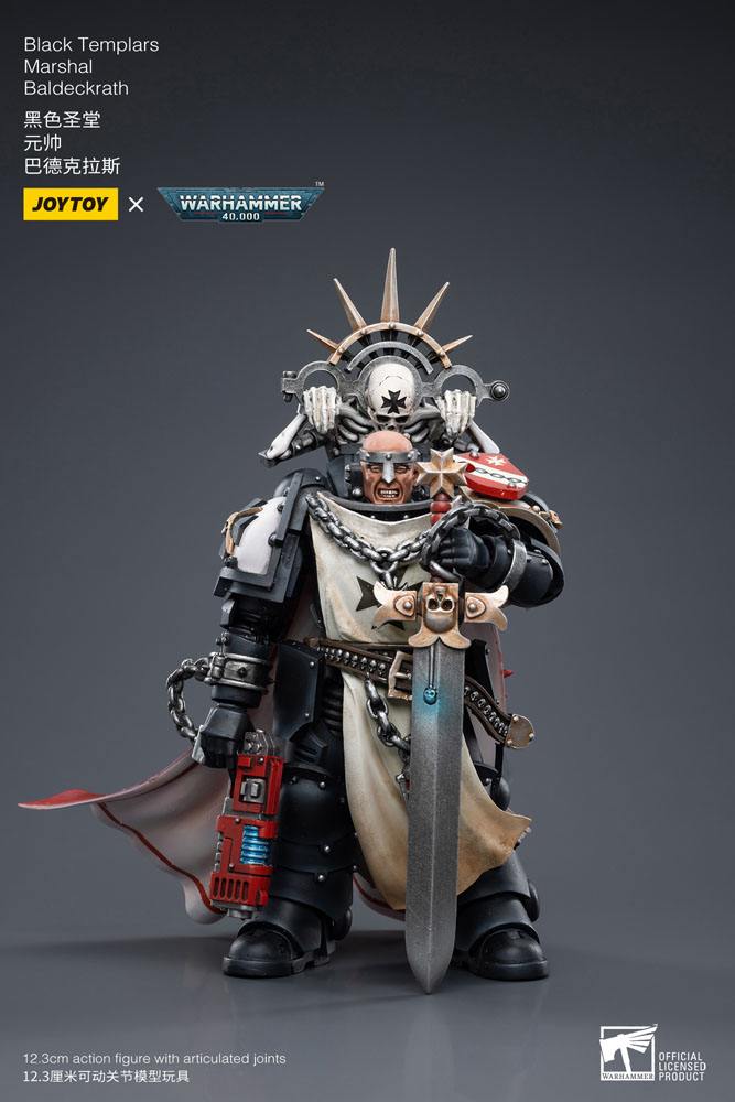 Warhammer 40k Figura 1/18 Black Templars Marshal Baldeckrath 12 cm