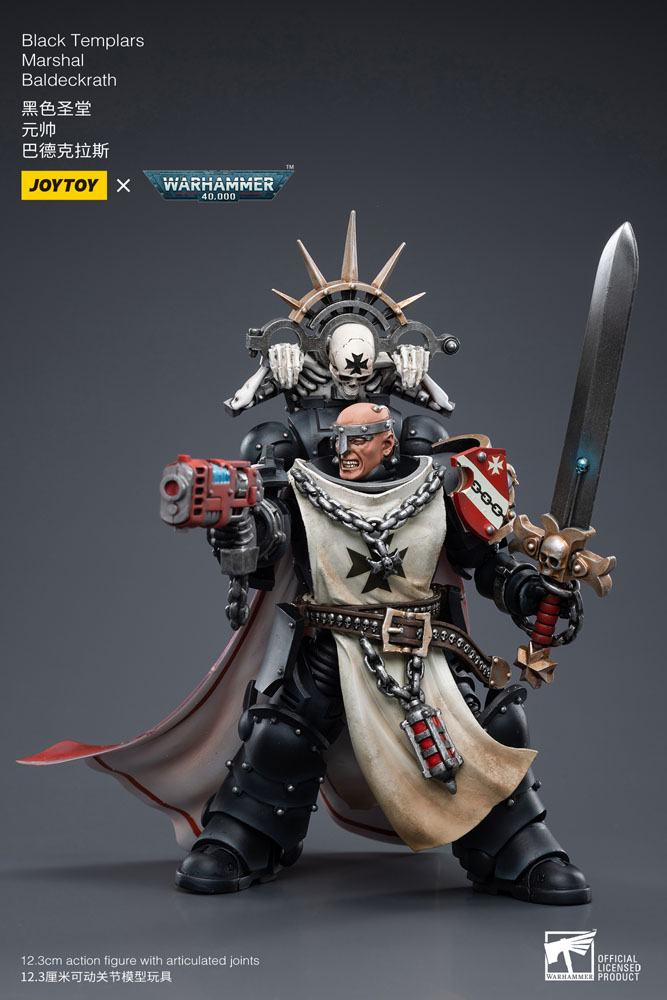 Warhammer 40k Figura 1/18 Black Templars Marshal Baldeckrath 12 cm