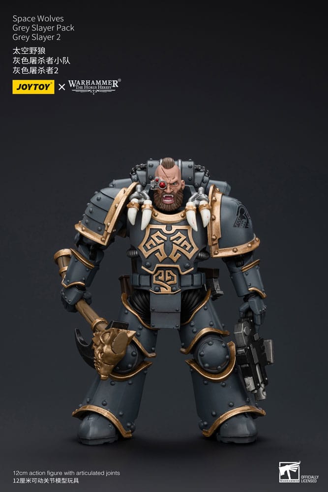 Warhammer The Horus Heresy Figura 1/18 Space Wolves Grey Slayer Pack Grey Slayer 2 12 cm - Z POP Toys
