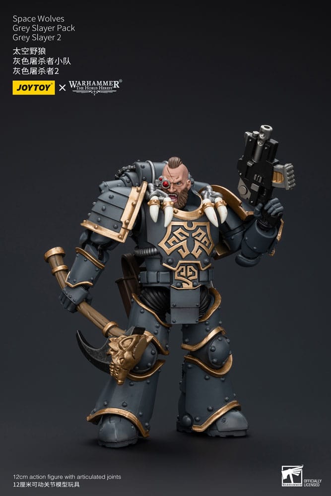 Warhammer The Horus Heresy Figura 1/18 Space Wolves Grey Slayer Pack Grey Slayer 2 12 cm - Z POP Toys