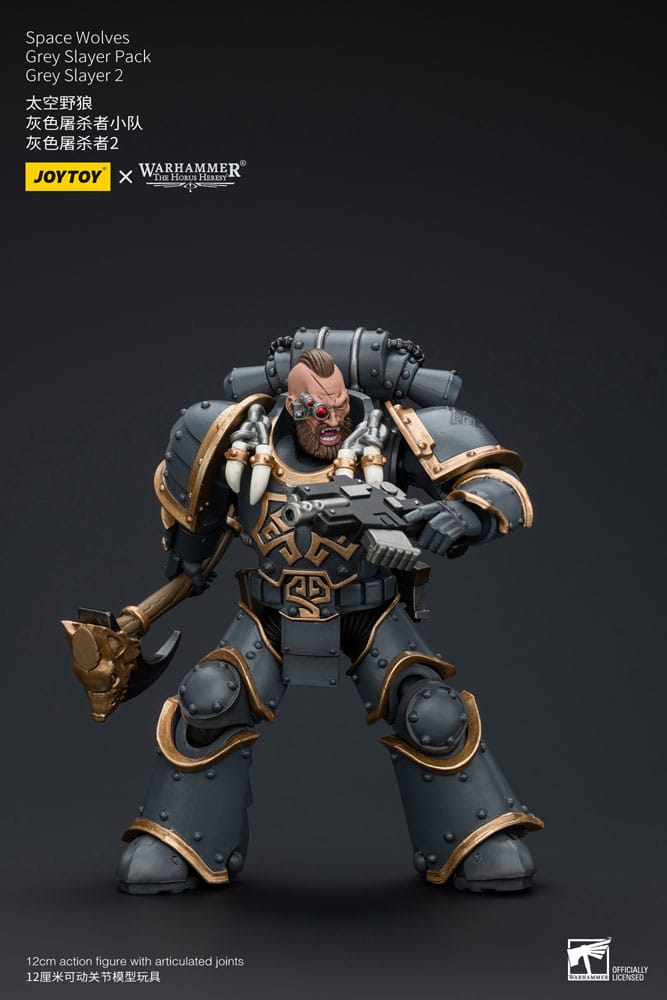 Warhammer The Horus Heresy Figura 1/18 Space Wolves Grey Slayer Pack Grey Slayer 2 12 cm - Z POP Toys