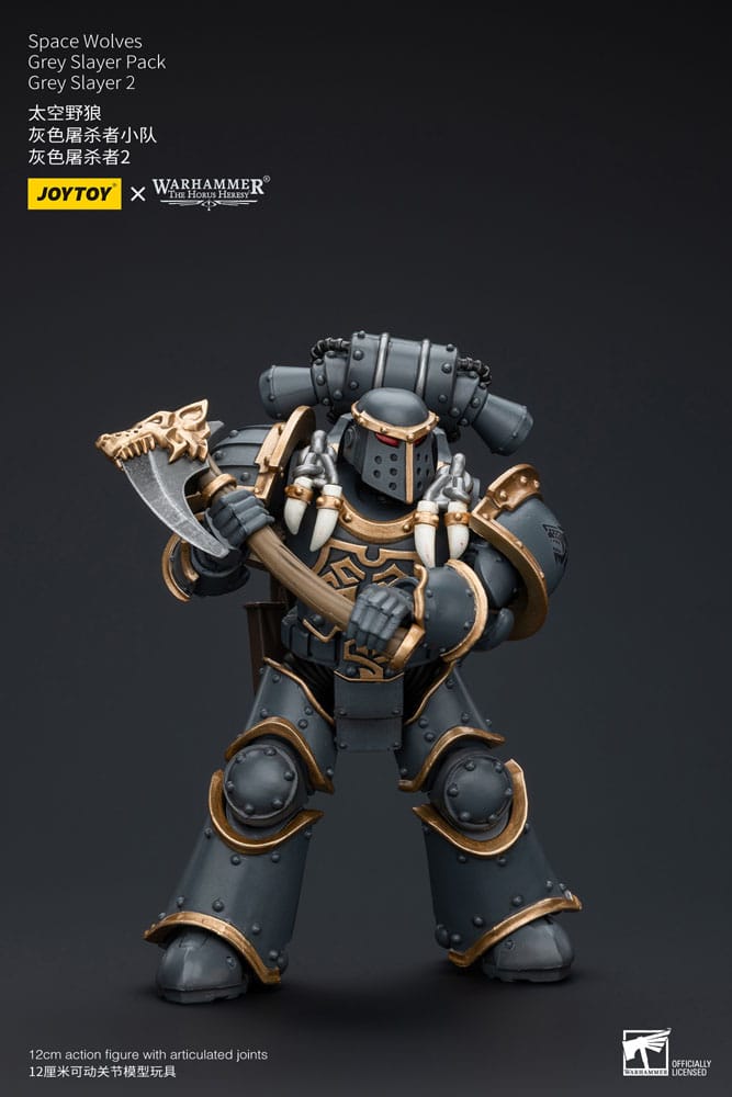 Warhammer The Horus Heresy Figura 1/18 Space Wolves Grey Slayer Pack Grey Slayer 2 12 cm - Z POP Toys