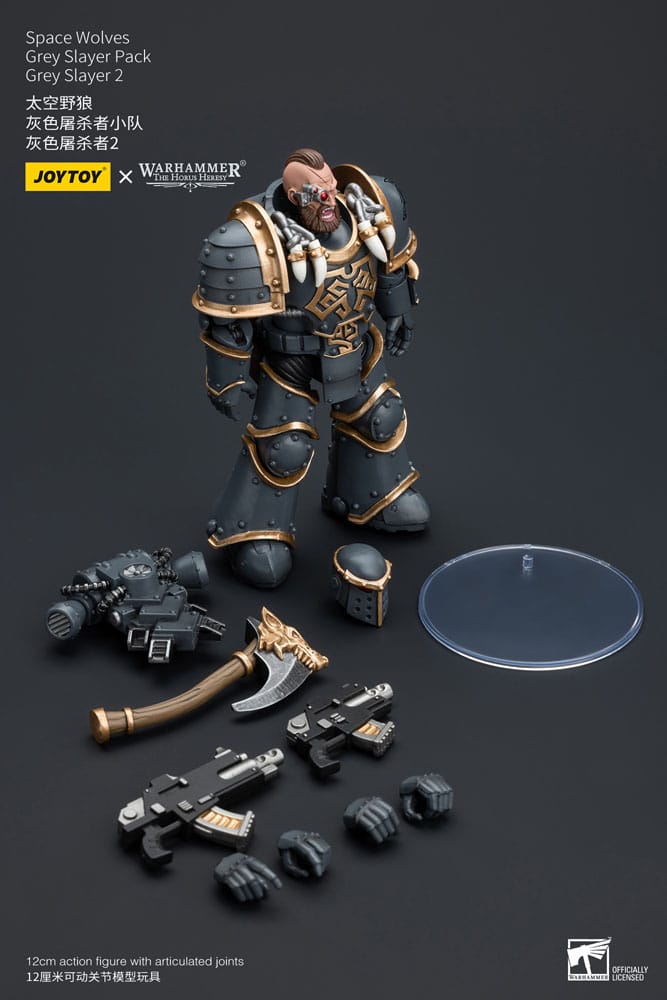 Warhammer The Horus Heresy Figura 1/18 Space Wolves Grey Slayer Pack Grey Slayer 2 12 cm - Z POP Toys