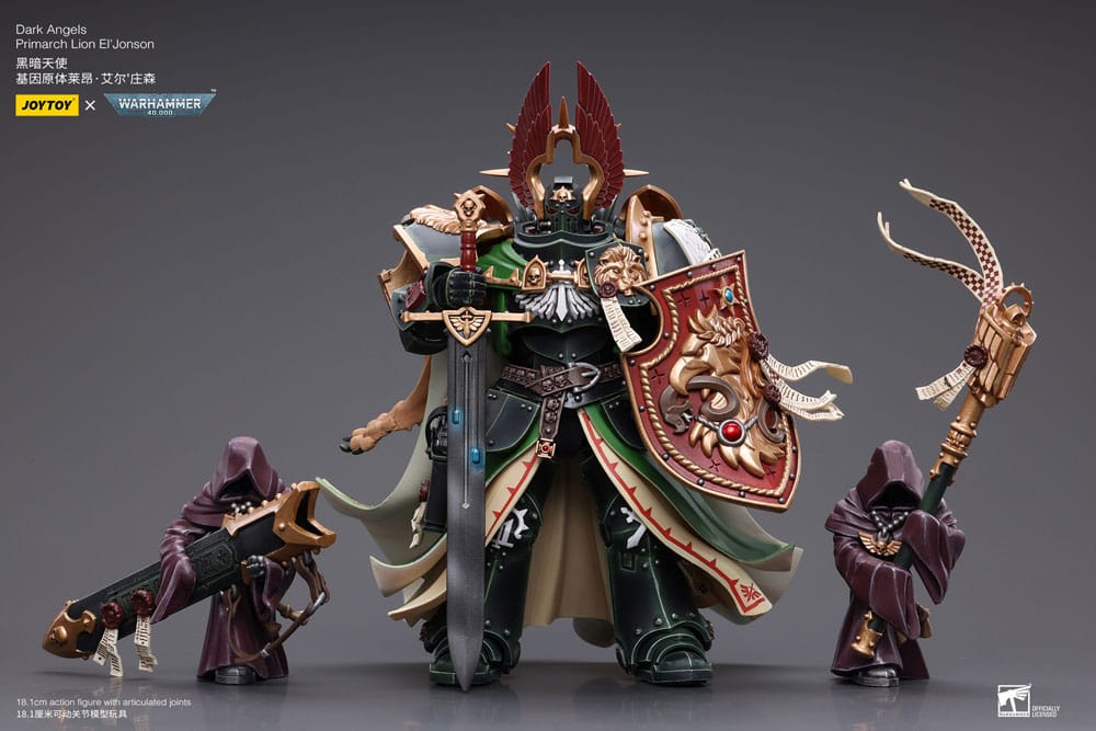 Warhammer 40k Figura 1/18 Dark Angels Primarch Lion El' Jonson 18 cm Reproducción