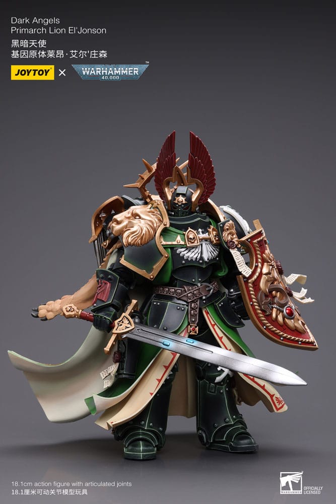 Warhammer 40k Figura 1/18 Dark Angels Primarch Lion El' Jonson 18 cm Reproducción