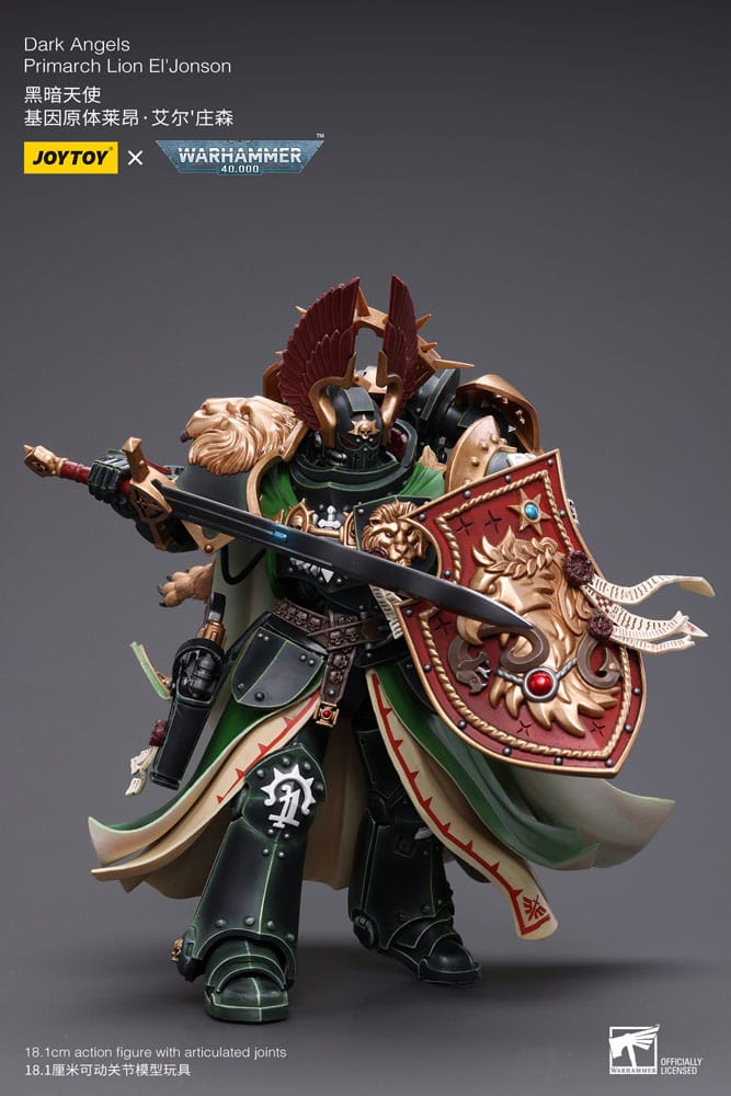 Warhammer 40k Figura 1/18 Dark Angels Primarch Lion El' Jonson 18 cm Reproducción