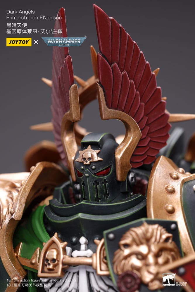 Warhammer 40k Figura 1/18 Dark Angels Primarch Lion El' Jonson 18 cm Reproducción
