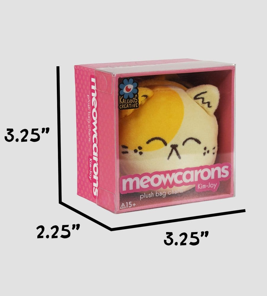 Meowcaron Colgante de bolso de peluche Smile 7 cm
