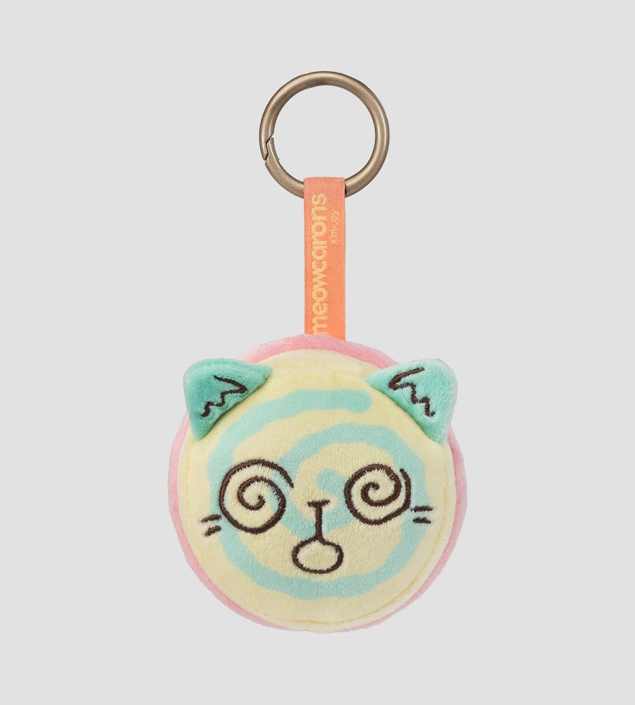 Meowcaron Colgante de bolso de peluche Spiral 7 cm