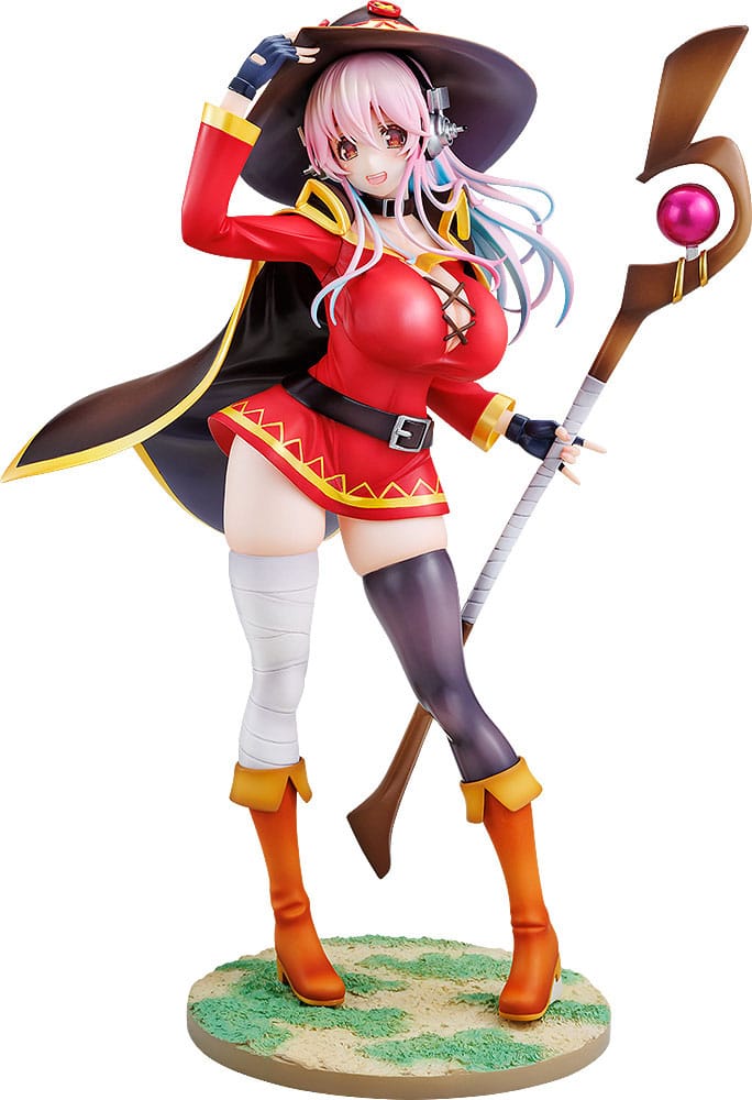 Super Sonico x Konosuba Estatua PVC 1/7 Super Sonico Megumin collaboration Ver. 25 cm - Z POP Toys