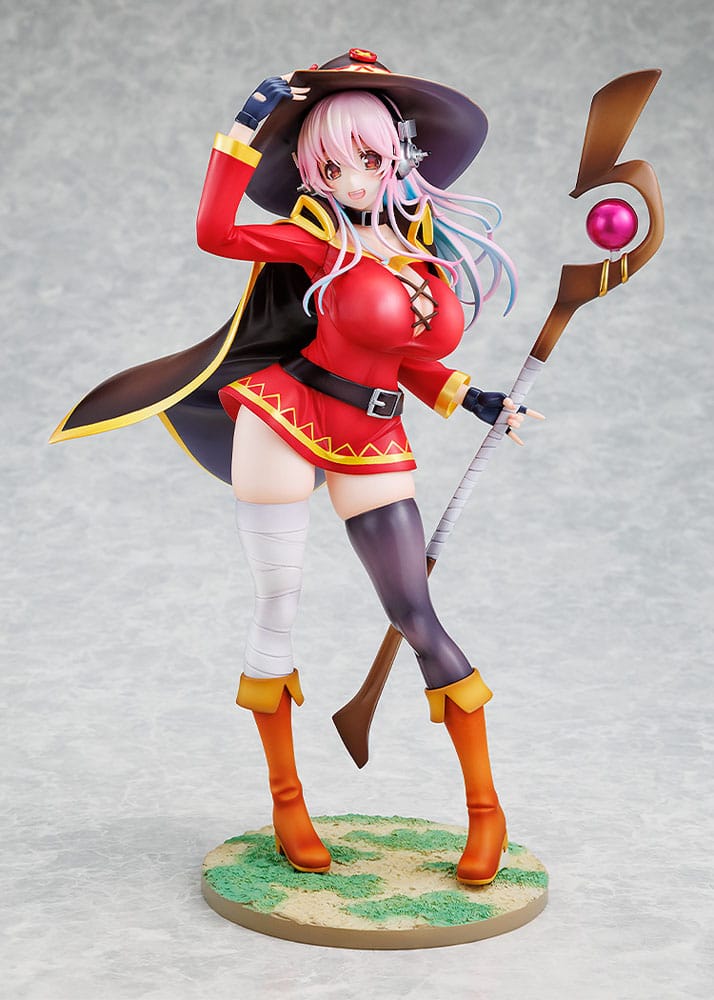 Super Sonico x Konosuba Estatua PVC 1/7 Super Sonico Megumin collaboration Ver. 25 cm - Z POP Toys