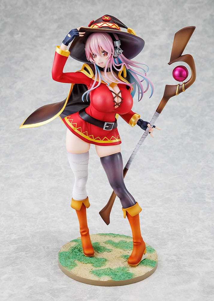 Super Sonico x Konosuba Estatua PVC 1/7 Super Sonico Megumin collaboration Ver. 25 cm - Z POP Toys