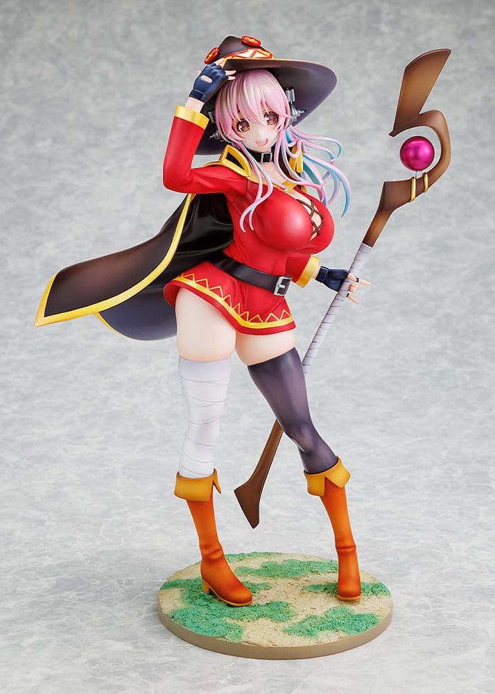 Super Sonico x Konosuba Estatua PVC 1/7 Super Sonico Megumin collaboration Ver. 25 cm - Z POP Toys