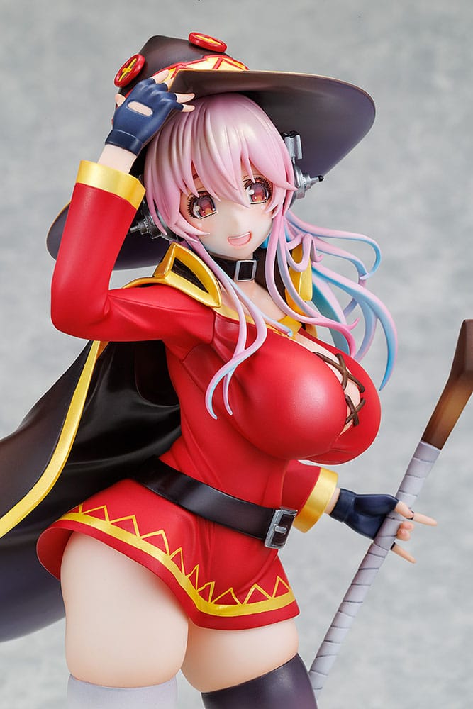 Super Sonico x Konosuba Estatua PVC 1/7 Super Sonico Megumin collaboration Ver. 25 cm - Z POP Toys