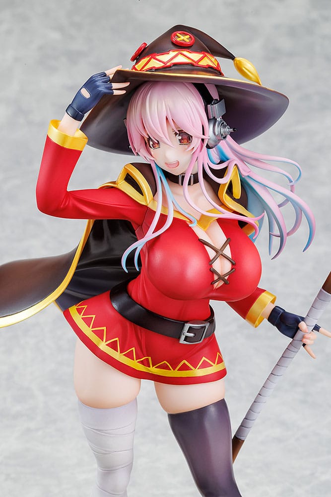 Super Sonico x Konosuba Estatua PVC 1/7 Super Sonico Megumin collaboration Ver. 25 cm - Z POP Toys