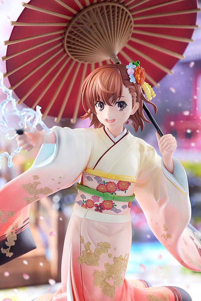 A Certain Scientific Railgun T Estatua 1/7 Mikoto Misaka Furisode Kimono Ver. 28 cm - Z POP Toys