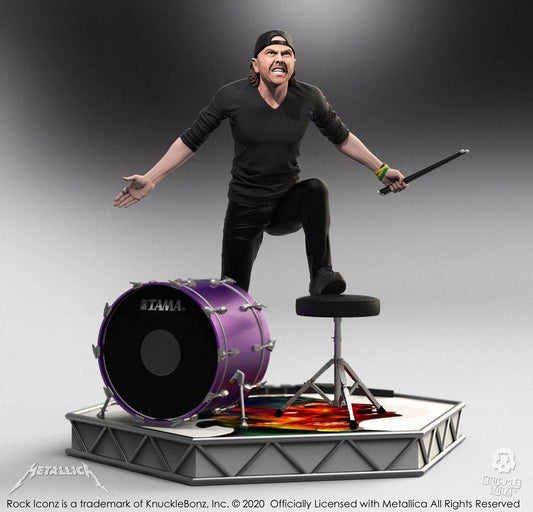 Metallica Estatua Rock Iconz Lars Ulrich Limited Edition 22 cm - Z POP Toys