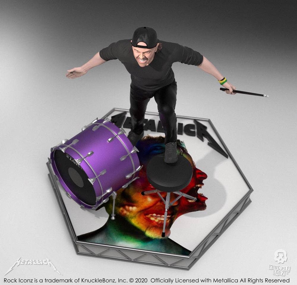 Metallica Estatua Rock Iconz Lars Ulrich Limited Edition 22 cm - Z POP Toys
