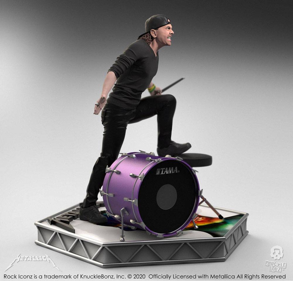 Metallica Estatua Rock Iconz Lars Ulrich Limited Edition 22 cm - Z POP Toys