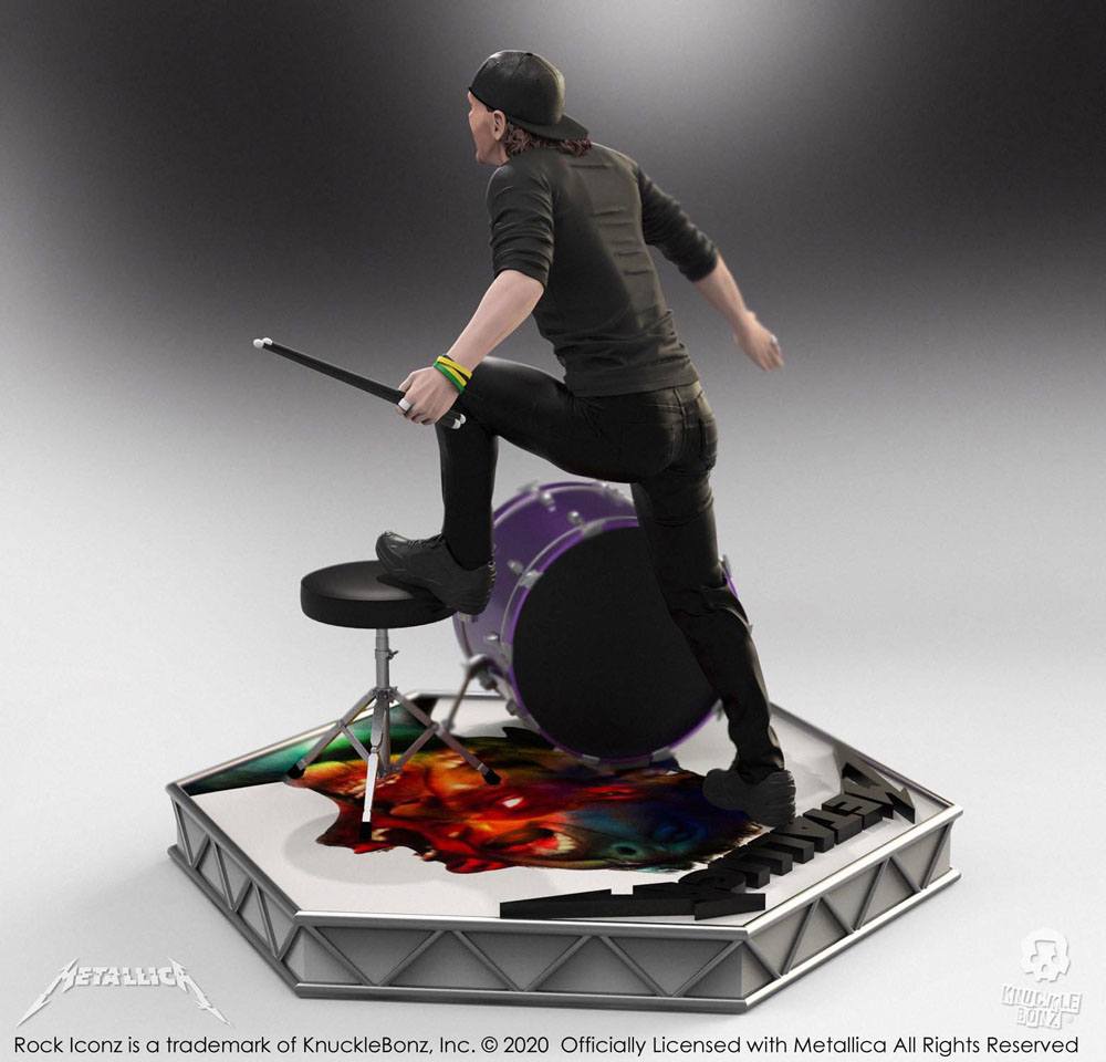 Metallica Estatua Rock Iconz Lars Ulrich Limited Edition 22 cm - Z POP Toys